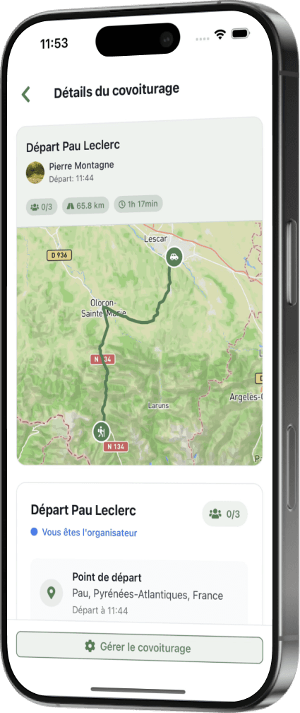 Ossau App - Activity Details